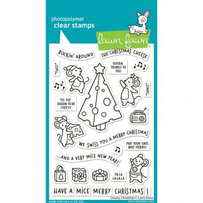 Lawn Fawn Stempel - Cheesy Christmas